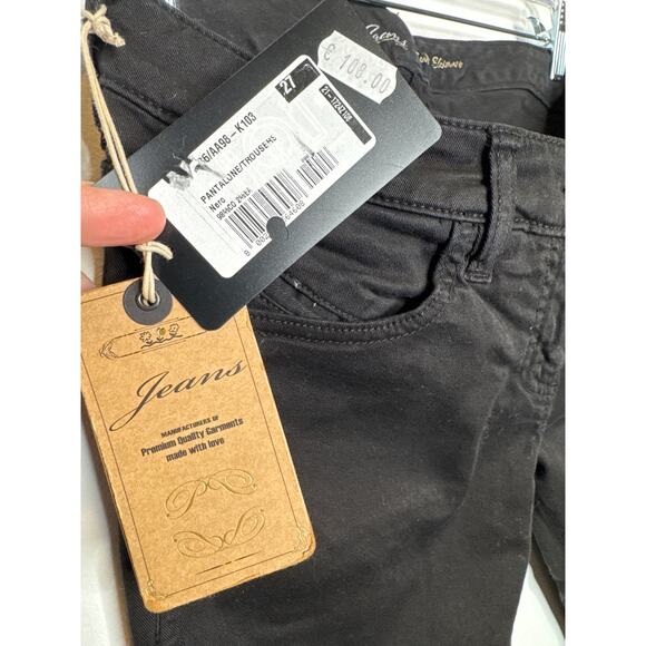 NWT Patrizia Pepe Black Super Skinny Jeans Size 27 Italy - Picture 6 of 14